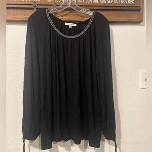 ROSE + OLIVE Womens Blouse with Bling Plus Size XL (1426)